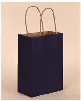 50pcs 15x21x8cm Kraft Paper Bags Environmental Protection Black White Color Paper Bags Wedding Birthday Party Gift Bags Supply