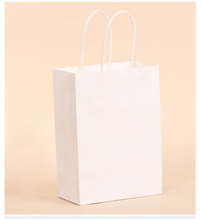50pcs 15x21x8cm Kraft Paper Bags Environmental Protection Black White Color Paper Bags Wedding Birthday Party Gift Bags Supply